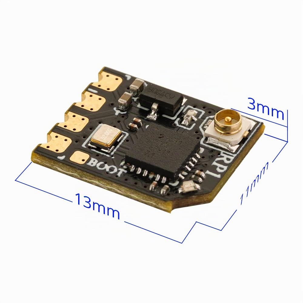 Radiomaster RP1 2,4 GHz ExpressLRS Nano-Empfänger mit 65 mm UFL T-Antenne für ELRS FPV-Sender – eignet Sich ideal für FPV-Drohnen/Tiny Whoop/Festflügel-Fernsteuerungsflugzeuge (RP1 V2)