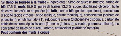 Gâteaux Fourrés À La Fraise Le Mini Roulé Lulu Lu La Boîte De 6 Sachets 150 G - vue 4