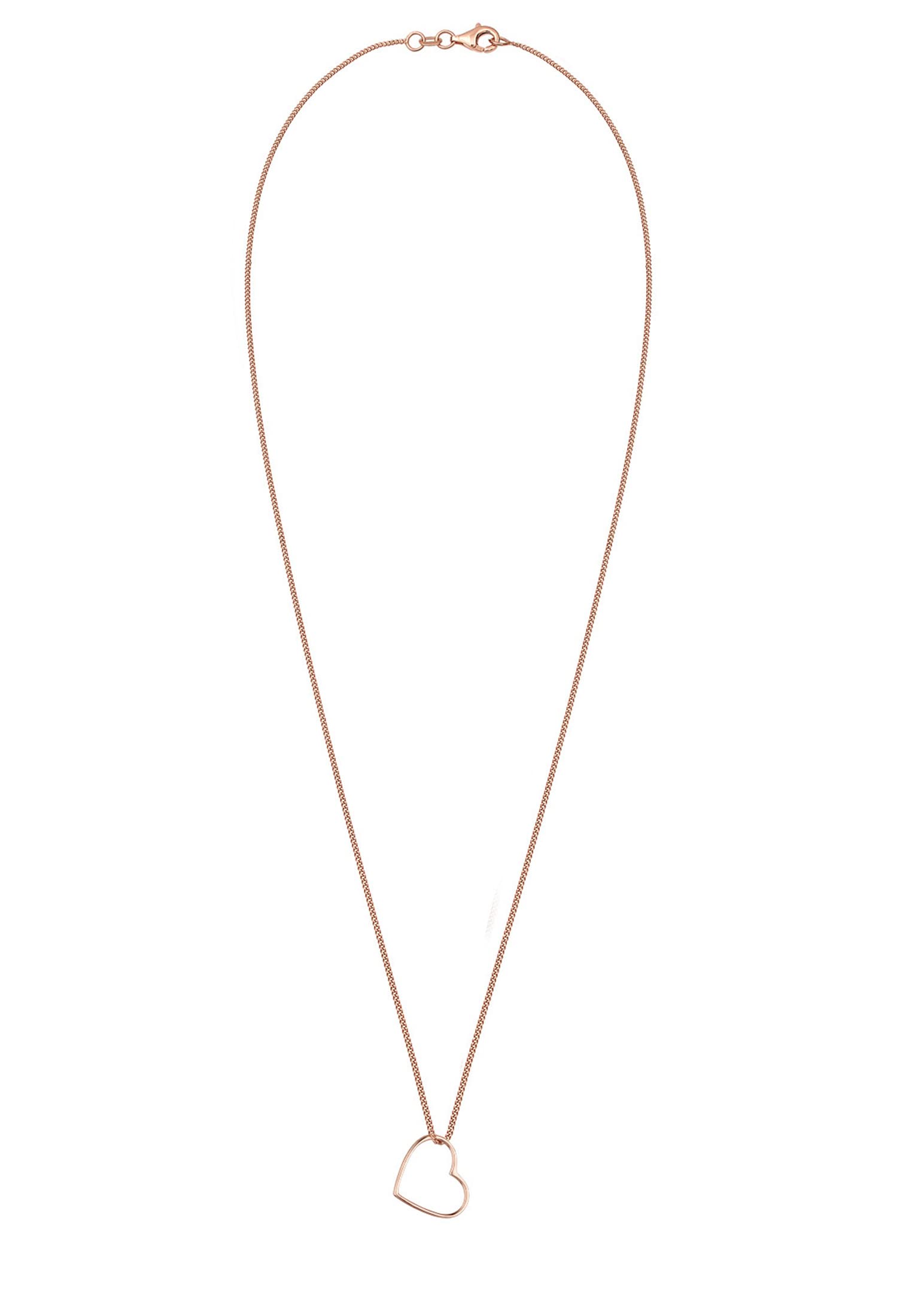 Elli Collana Donne con ciondolo cuore in argento 925 lunghezza 45 cm
