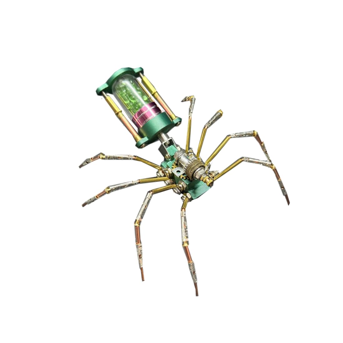 117PCS Zero-Day Venom Spider C, 3D Metal Steampunk Insect Assembly Model, Mechanical DIY Desk Display Collectible Gift for Adults — image 1