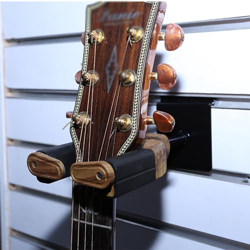 ONDIAN Support Mural Guitare Plaque de Fente de Guitare, Crochets Courts, présentoir de Guitare, Crochets en Grain de Bois (Couleur : Marron, Size : One Size) - Les Beatles, Paul McCartney, John Lennon, RIngo Starr, George Harrison ONDIAN Support Mural Guitare Plaque de Fente de Guitare, Crochets Courts, présentoir de Guitare, Crochets en Grain de Bois (Couleur : Marron, Size : One Size) – Image 3