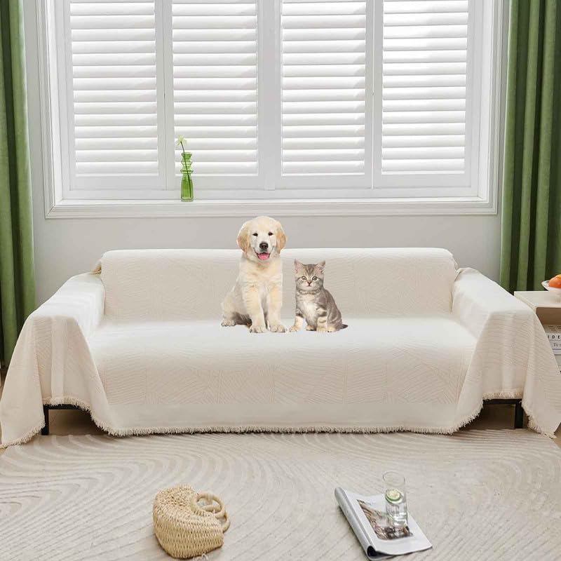 Jeté De Canapé Grande Taille, Multifonction Plaid Canape Grande Taille, Chenille Protege Canape Griffe Chat Chien, Couverture Canapé d'angle L, Housse De Canapé en U XXL