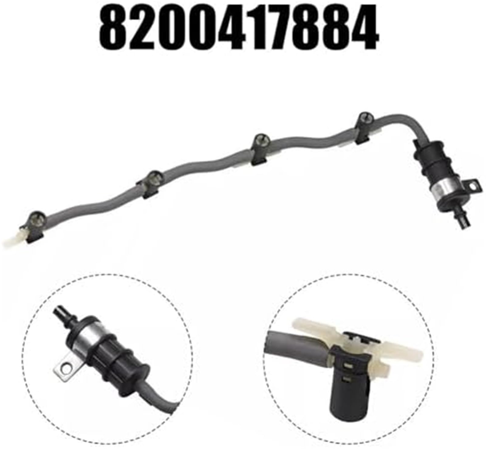 Tuyau de retour de carburant Fuite d'injecteur de carburant Diesel, tuyau de retour, Laguna, Trafic, pour Nissan, pour Qashqai, fuite 8200894668