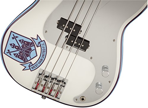FENDER 0141032305 Steve Harris Precision Bass touche en érable pour guitare électrique – Olympiques Blanc - Les Beatles, Paul McCartney, John Lennon, RIngo Starr, George Harrison FENDER 0141032305 Steve Harris Precision Bass touche en érable pour guitare électrique – Olympiques Blanc – Image 6