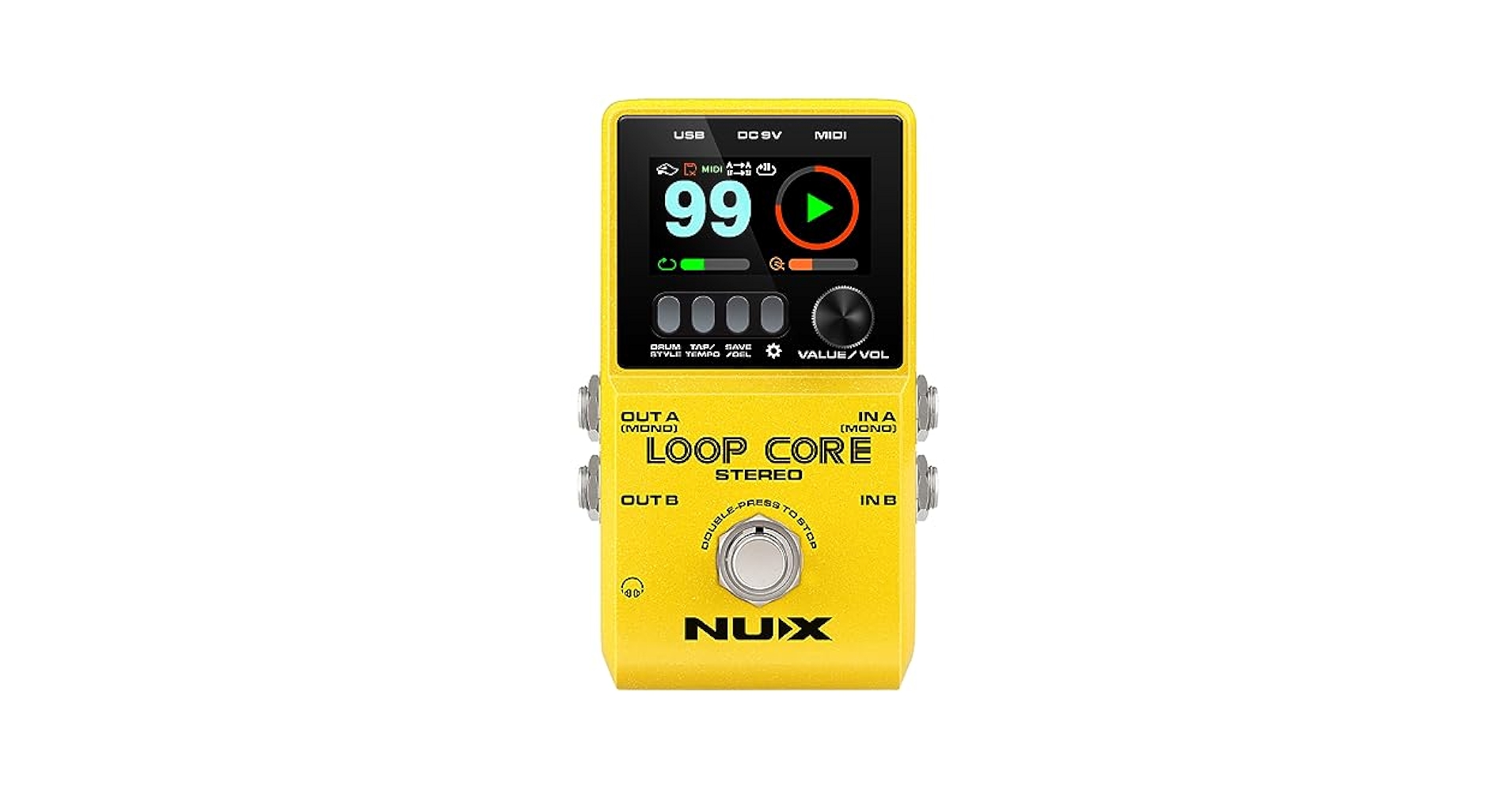 NUX LOOP CORE LOOPER ギター ルーパー Amazon.com: NUX Loop Core Stereo Guitar Looper Pedal, 6