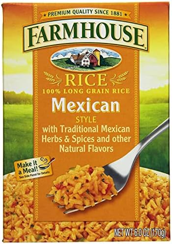 Amazon.com : Farmhouse, Mexican Style Rice, 6oz Box (Pack of 6 ...