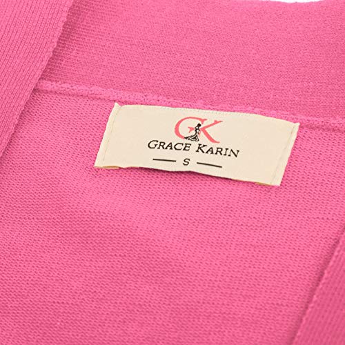 Image of GRACE KARIN Women Cardigan Sweaters Lightweight Knit Cropped Cardigans Trendy 3 /4 Sleeve Shrug Bolero S-3XL