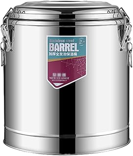 Catering Conteneur Isotherme, Contenants Alimentaires Isothermes, Tonneau Isolant En Acier Inoxydable De Grande Capacité pour L'eau Chaude, Seau Isolant Pour L'eau Chaude, Le Thé et Le Café,80L