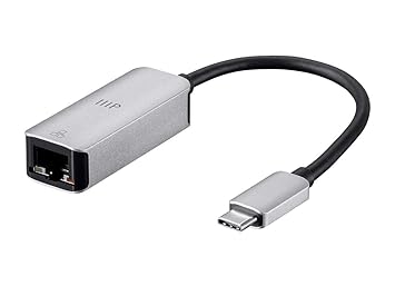 Monoprice USB-C Gigabit Adapter - Speeds up to 1000Mbps, Aluminum Body, Compact, Plug-n-Play, Compatible with Windows and MacOS - Consul Series