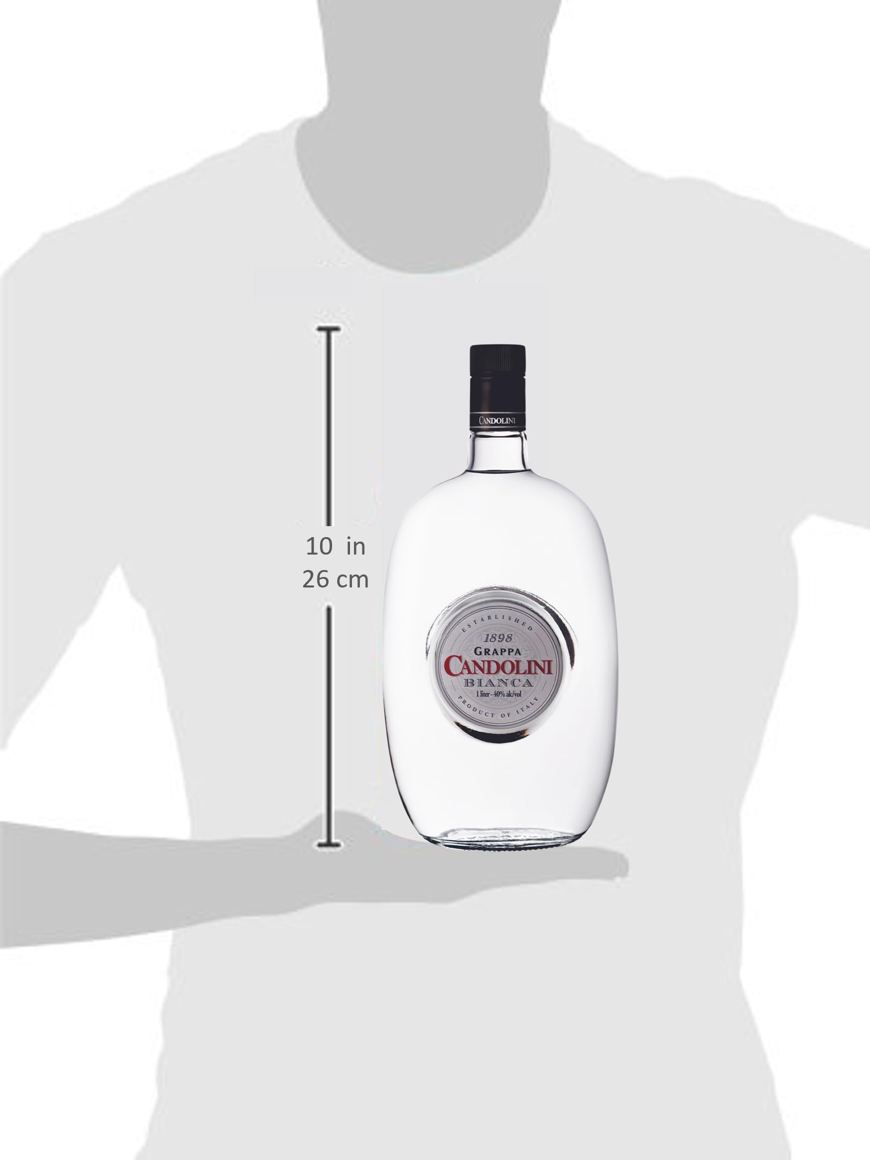 Candolini Grappa Bianca – Weicher, aromatischer Grappa aus Italien mit 40% vol. (1 x 0,7l)