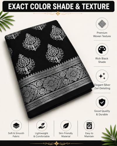 Image of Women's Glory Banarasi Satin Silk With Embroidered Design.