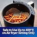 Reynolds Kitchens Air Fryer Liners Disposable, Unbleached Parchment Paper Sheets, 50 Count