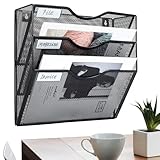 Rangement élégant et fiable : grâce à sa construction robuste en métal résistant à la rouille, cet organiseur mural offre des performances constantes et un aspect poli. C'est un excellent ajout à n'importe quel espace de travail ou environnement commercial, gardant les documents importants à portée de main.