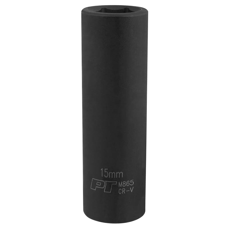 Soquete de Impacto Profundo Performance Tool M865, Encaixe 12,7 mm (1/2 pol.), 15 mm, 6 Pontos