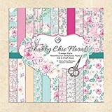 dawanda shabby und vintage style  Vintage Style Shabby Chic Watercolour Florals Scrapbook Crafting Papers