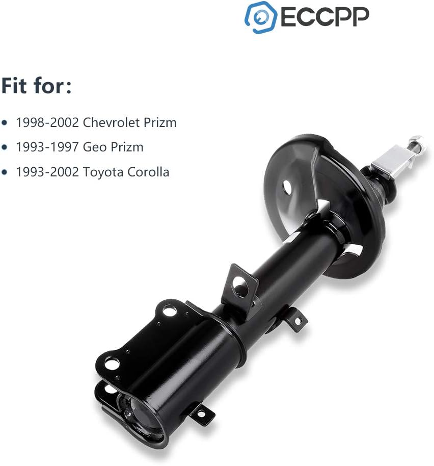 Shocks Struts,ECCPP Front Rear Shock Strut Absorbers Kits Compatible with 1998-2002 Chevrolet Prizm,1997-2002 Toyota Corolla,1993-1997 Geo Prizm,1993-1996 Toyota Corolla 234058 71952 234057 71951