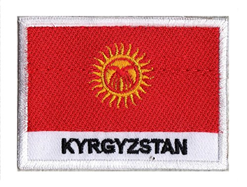 Patche Écusson Drapeau Kirghizistan Patch Brodé NagaPatches