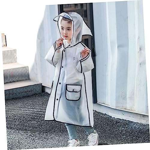 TENDYCOCO 1 pç Capa de chuva transparente de uma peça jaqueta de chuva para ciclismo ponchos de chuv