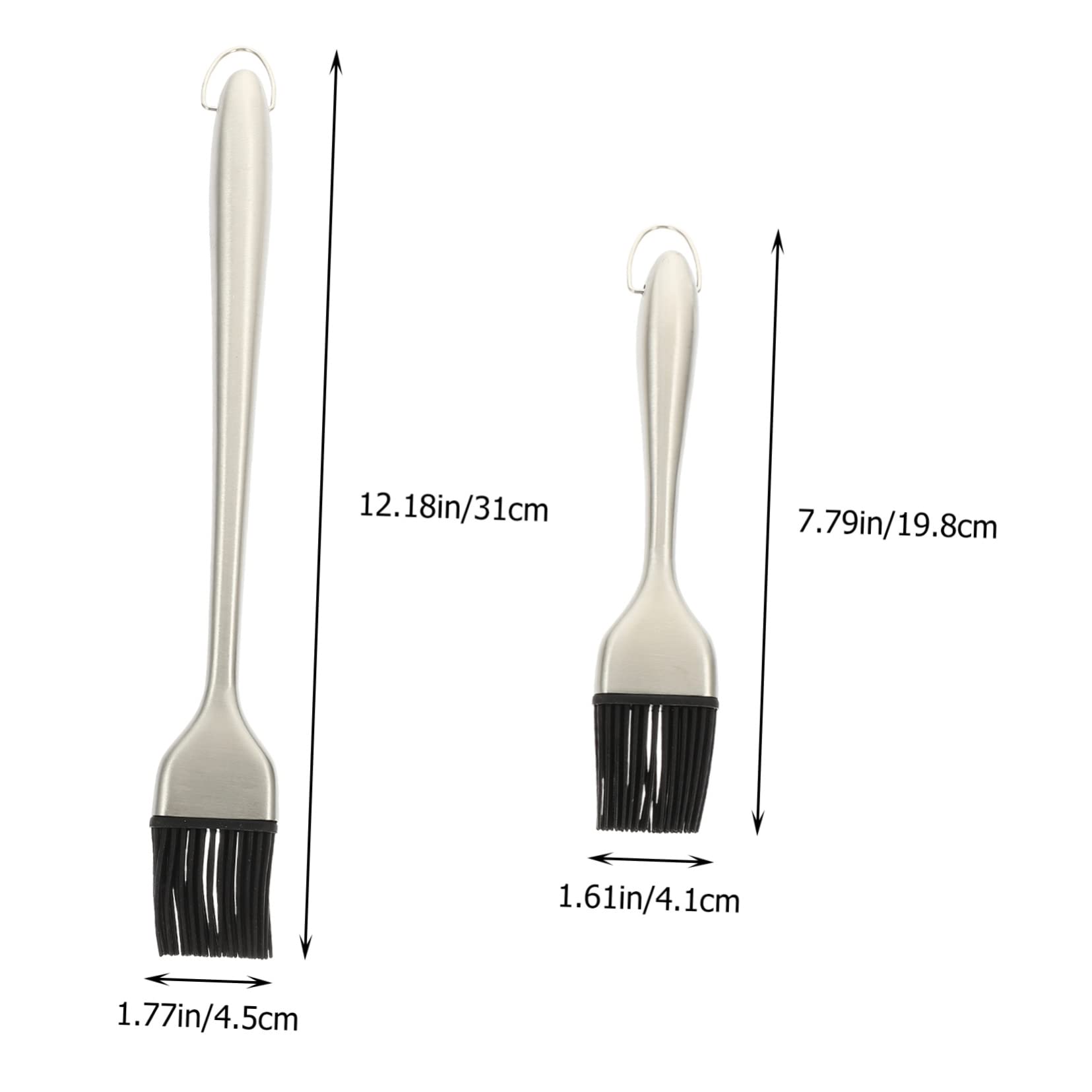 Alipis 2Pcs Basting Brush for Barbecue and Baking and Efficient Oil Brush for Meats Pastries Cakes for Indoor and Outdoor Cooking