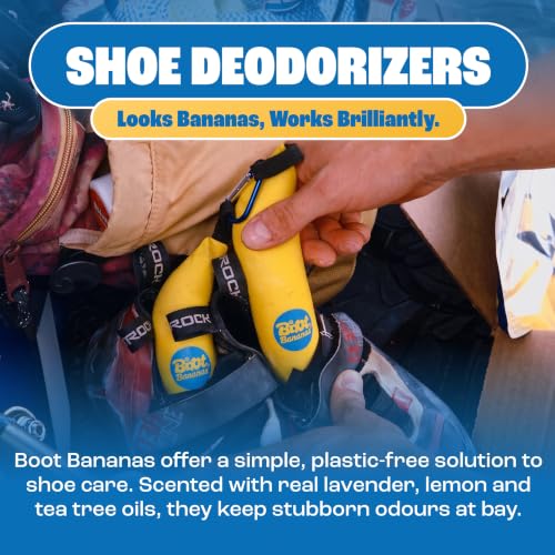 Foto von Boot Bananas Schuhdeo gegen Gerüche Antibakteriell mit Ätherischen Ölen | Zuverlässiger Schuhtrockner für alle Schuhe aus 100% natürlichen Materialien