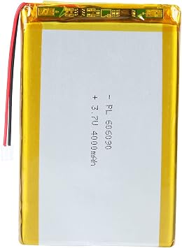 3.7V 4000mAh Battery 606090 Lithium Polymer Ion Rechargeable Li-ion Li-Po Battery with 2P PH 2.0mm Pitch Connector