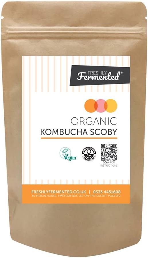 Freshly Fermented Vegan & Organic Kombucha SCOBY (2 Litre Kombucha)