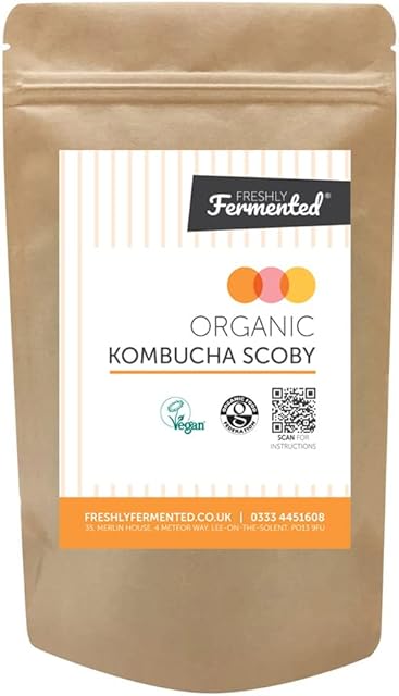 Freshly Fermented Vegan & Organic Kombucha SCOBY (2 Litre Kombucha)