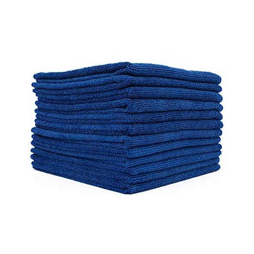 The Rag Company - All-Purpose Microfiber Terry Cleaning Towels - Commercial Grade, Highly Absorbent, Lint-Free, Streak-Free, Kitchens, Bathrooms, Offices, 300gsm, 12in x 12in, Royal Blue (12-Pack)