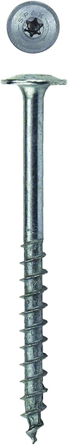 SPAX #10 x 2-1/2" Exterior Wafer Head Wood Screws Construction Torx T-Star Plus (1200 EA) Bulk Pail Bit Included Rust Resistant