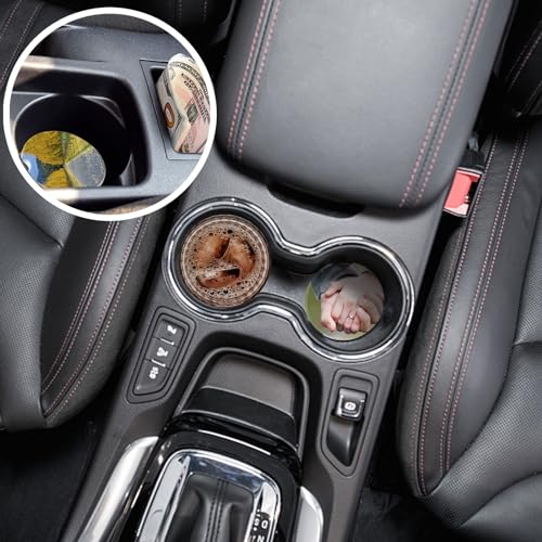 Ceramic Sublimation Blanks Car Coasters for Car Cup with Finger Notch for Easy Removal Ceramic Car Cupholder Auto Cupholder Keep Vehicle from Cold Drink Sweat Stain Spill (48) by BOMSI - Image 7