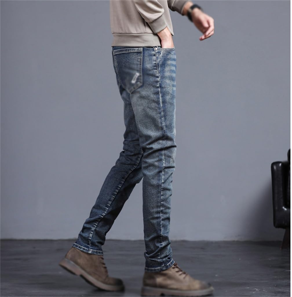 Men's Jeans Vintage Elasticated Slim Fit Men