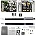 TITIDU Electric Arm Dual Swing Gate Opener Automatic Heavy Duty Kit+Remote Up to 650lbs for Double Swing Gates 110V