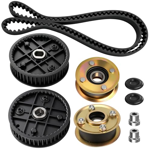 Karbay 131-4529 Pulley Kit with 120-3335 Belt &121-9100 Sprocket for Toro 30" Time Master for Exmark Commercial 30" Walk-Behind ECS180CKA30000, Replaces 120-1920 125-2532.