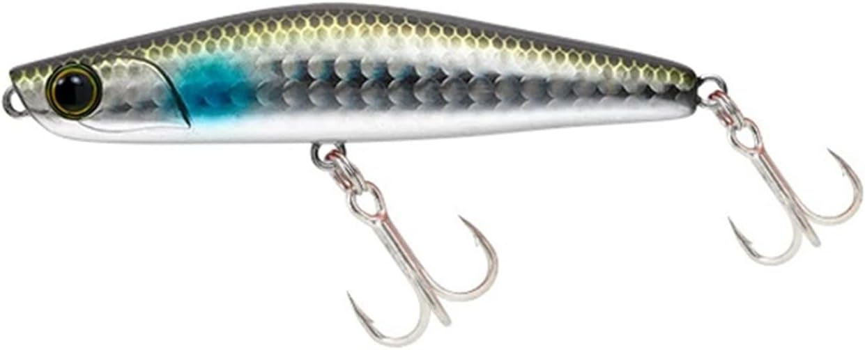 5Pcs 80mm/18g Fishing Lures Wobblers Sinking Pencil Lure Artificial VIB Hard Bait 3D Eyes Treble Hook Seawater Jerkbait Pike Fishing Tackle