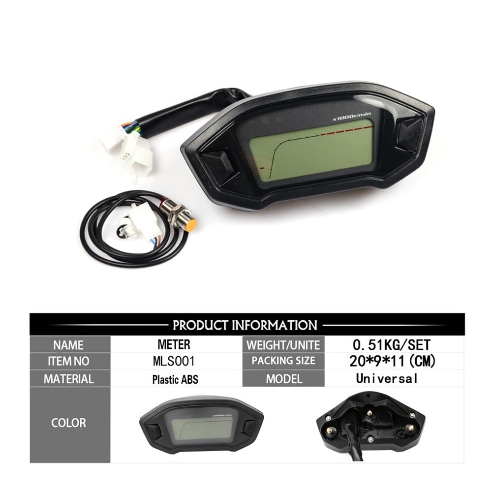 Motorcycle Speedometer Motorcycle Meter Speedometer Digital Odometer Tachometer Instrument Gauge for Ho&nda Grom 125 MSX125 MSX 125 Grom Accessories