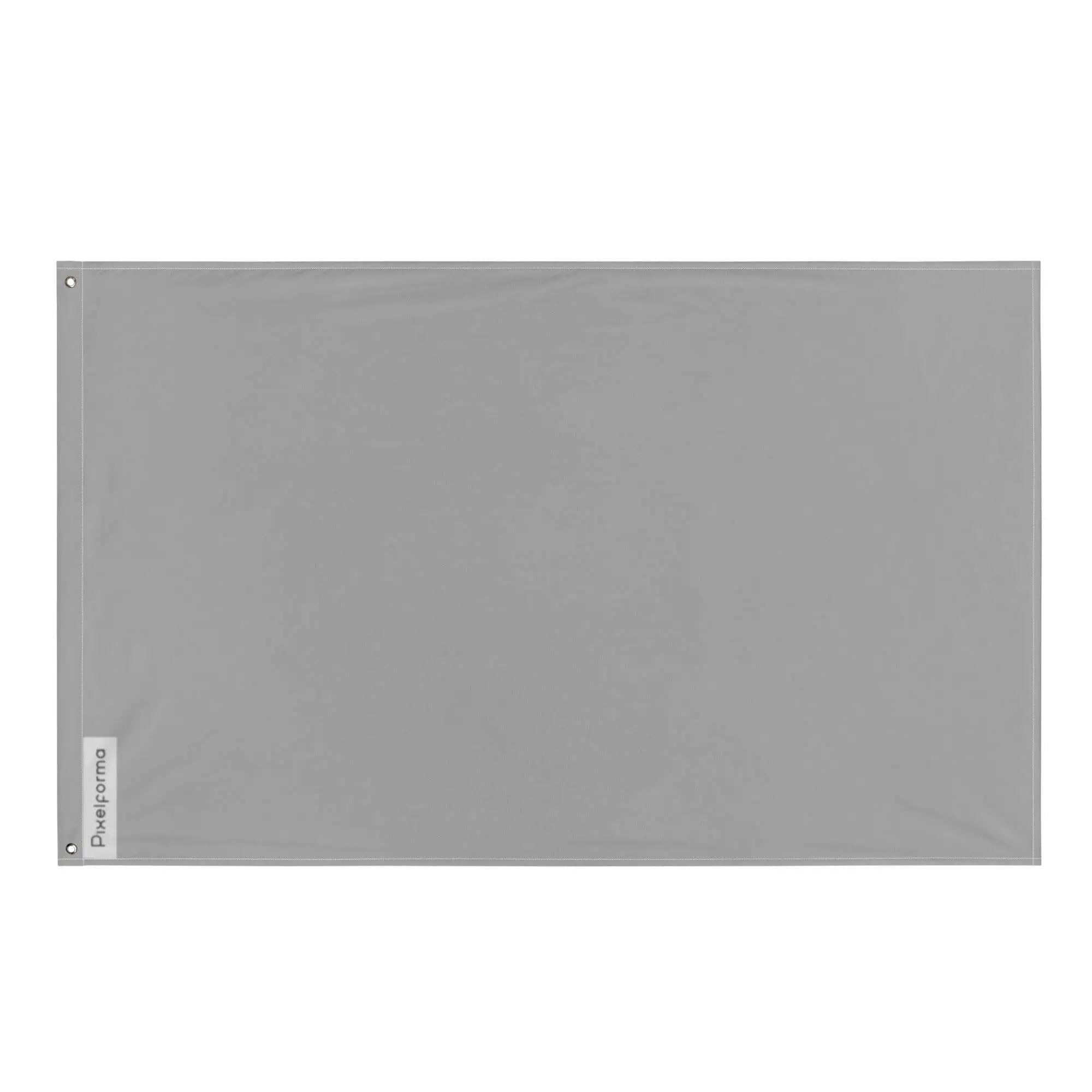 Drapeau gris grand format polyester résistant intérieur extérieur à oeillets Pixelforma
