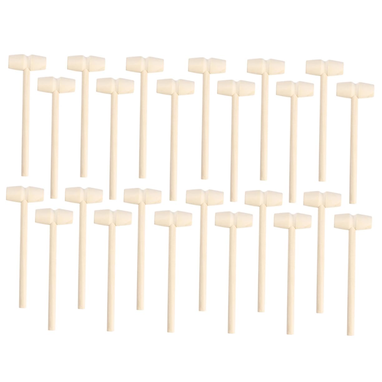 SUPVOX 30Pcs Mini Wooden Hammers Creative Beating for Interactive Parent Fun for Skill Development and Coordination Safe and Beat