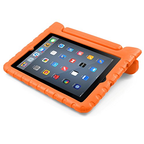 BUDDIBOX iPad Mini Case, [EVA Series] Shock Resistant [Kids Safe][STAND Feature] Carrying Case for Apple iPad Mini 1 / 2 / 3 / 4 (Orange)