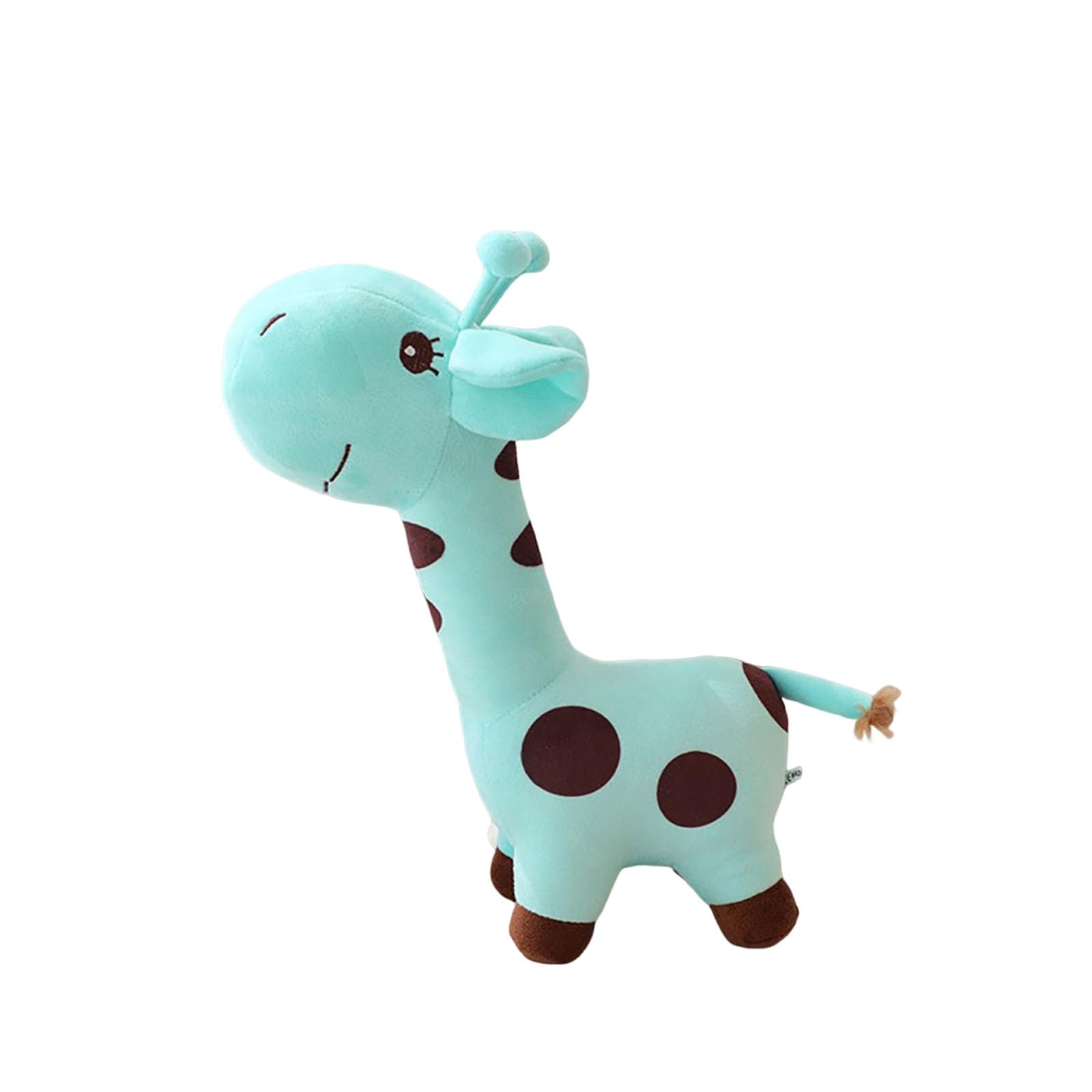 JORCEDI Giraffe Plush Toy, Soft Fluffy Stuffed Giraffe, Adorable Kawaii Animal Cuddly for Kids & Home Decor. (28cm,blue)