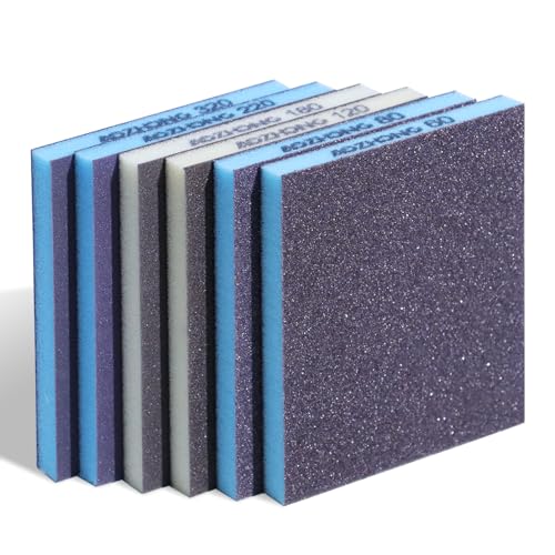 6pcs Sanding Sponge Kit (Washable & Reusable)