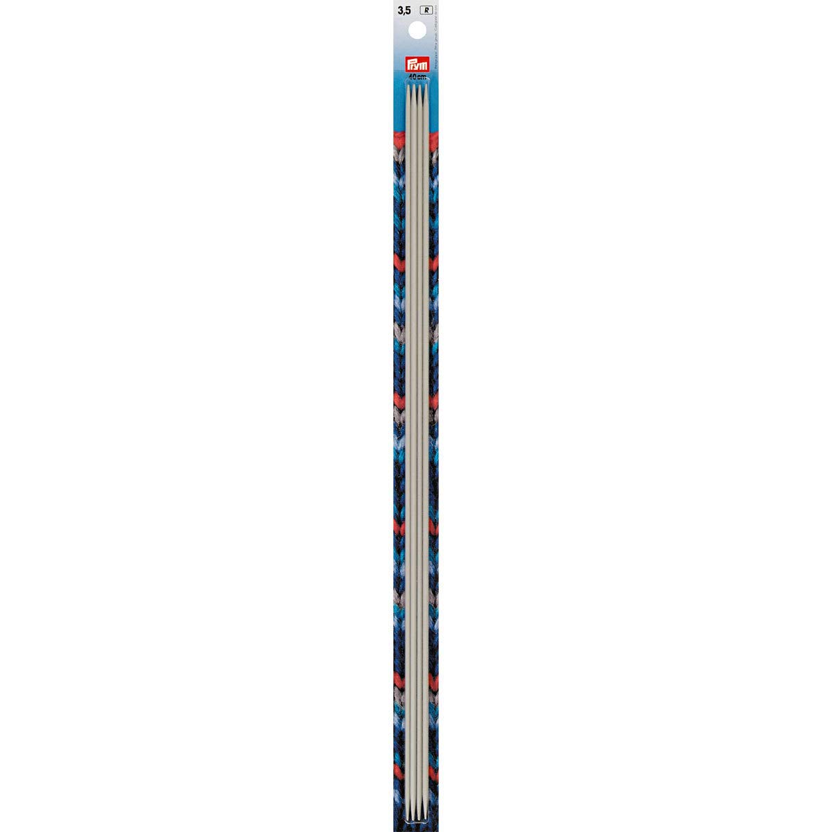 Prym Pearl Grey - Aluminium (40Cm, 3.50Mm) Double-Pointed Needles Set - 4 Needles