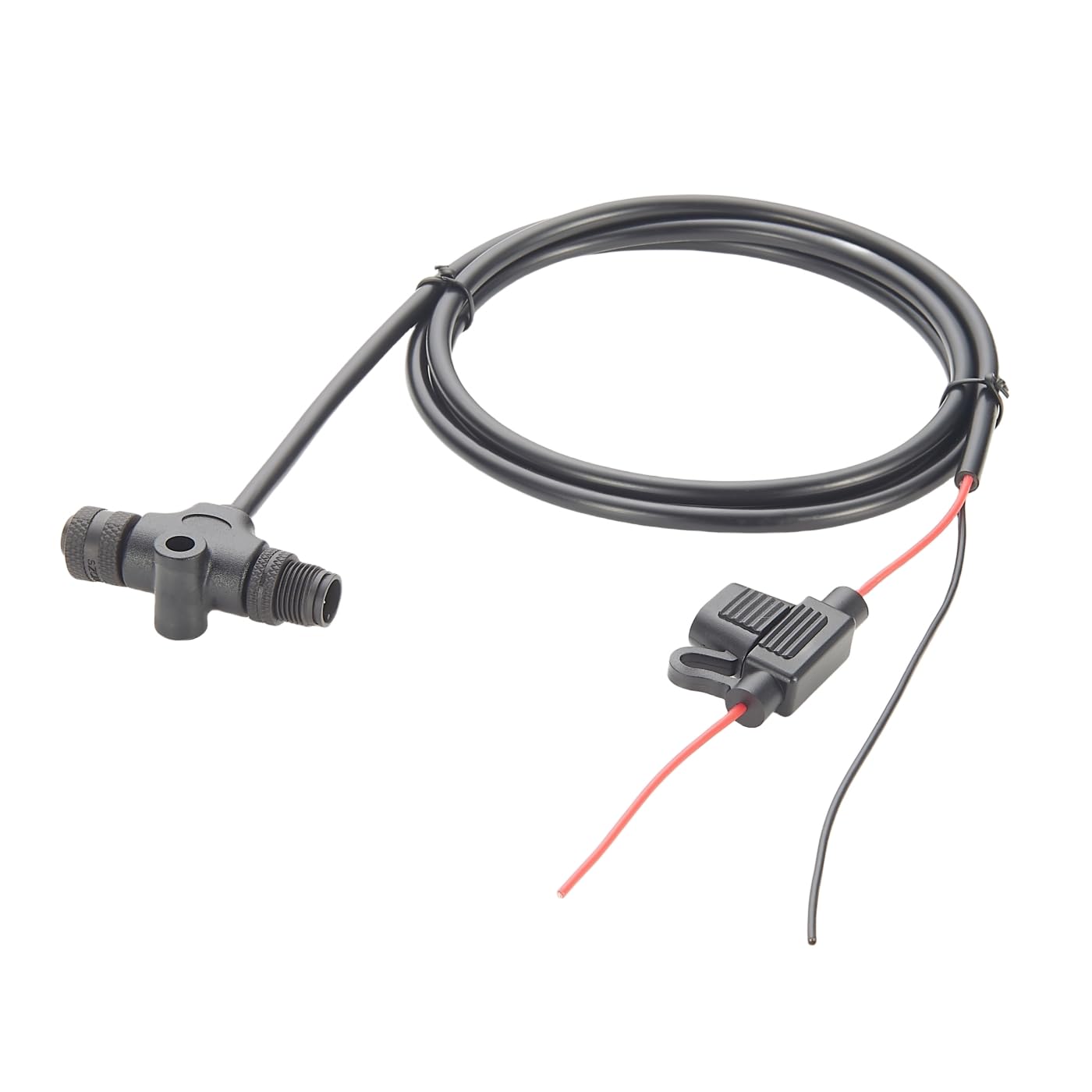 NMEA 2000 N2K T-Netzkabel mit Sicherung, IP67, Marine-Qualität, M12, 5-poliger Stecker auf Buchse, Rückgrat, für Lowrance Simrad B&G Navico Garmin-Netzwerke (1,5 m)