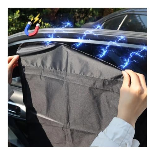 Parasol para coche magnético visera malla lateral ventana protección verano cortina película 5