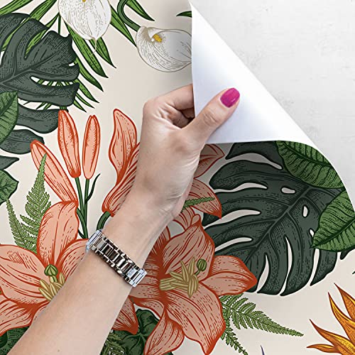 Fotomurale Floral Botánico Autoadhesivo Magic-Stick para Paredes con Humedad 4