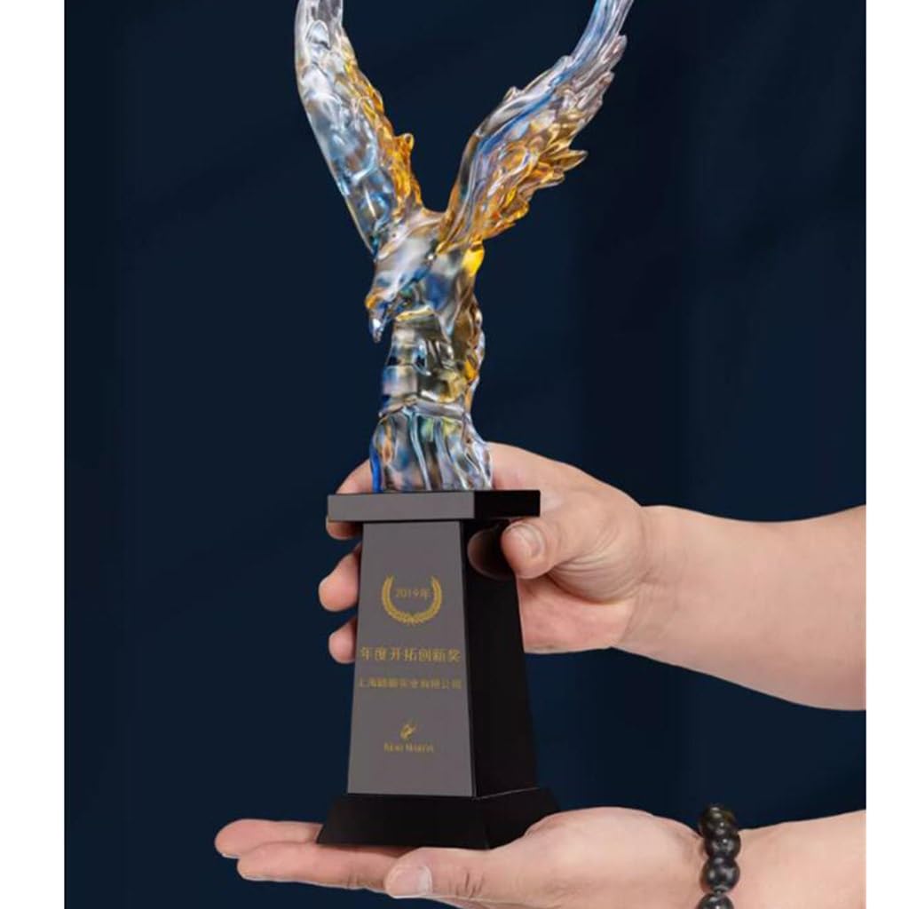 Trophäen, Medaillen, Auszeichnungen, verglaste Adler-Trophäe, Unternehmenskooperation, Jubiläums-Souvenir-Trophäe, Wohltätigkeitsauszeichnungen, gravierte Trophäe, Studie, Bürodekoration, Sch