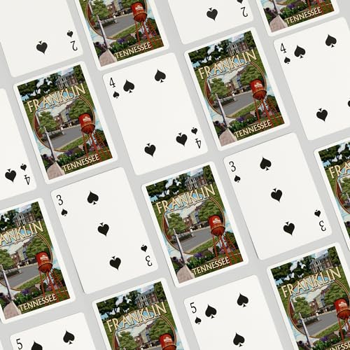 Baraja de póker tamaño estándar 52 cartas Lantern Press miniatura 4