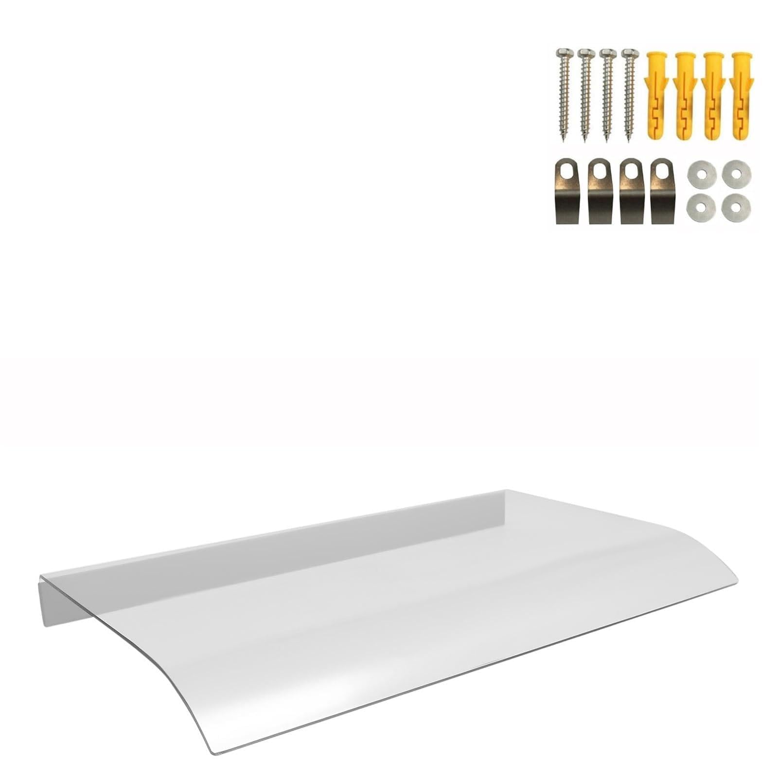 Przezroczysty otwór do drzwi wejściowych, 61 cm - 345 cm, baldachim do drzwi wejściowych, werandy, patio, odporny na warunki atmosferyczne do drzwi i drzwi