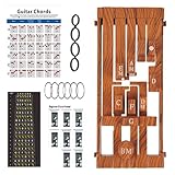 Gitarrenhilfsgerät, Akkordtrainer-Gitarre,Gitarrenakkord-Artefakt - Einfach anzuwendendes Gitarren-Lernhilfe-Werkzeugzubehör mit Tabelle für Anfänger