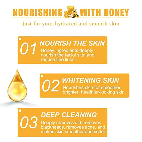 Trimakeshop Honey Tearing Mask, New Peel Off Face Mask For Face Oil Control Blackhead Remover Off Dead Skin Clean Pores Shrink, For All Skin Types Women (2Pcs) #TOP5