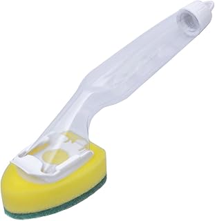IOFEER Bristle Brush Dishwashing Brush Set, with 1 Dishwashing Handle and 7 Replacement Heads, Kitchen Sink Scrubber, Cleaning Tools